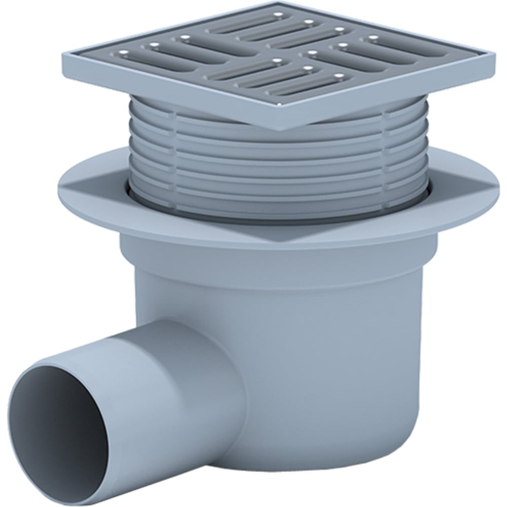 Регулируемый трап АНИ Пласт горизонтальный выпуск, сухой затвор, Дн50 ...