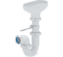 Сифон АНИ Пласт трубный, с разрывом струи, 1 1/2x40, выпуск воронка DR0100 025-0542