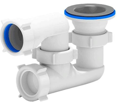 Сифон для поддона АНИ Пласт регулируемый, 1 1/2x40, нержавеющая сетка E210 025-0304