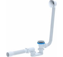 Сифон для ванны АНИ Пласт плоский, автомат, 1 1/2x40, гофра, 40х50 EC055G 025-1032