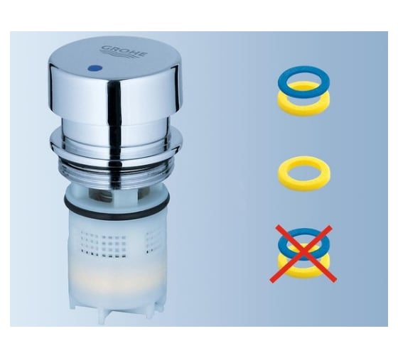 Автоматический вертикальный вентиль Grohe Euroeco Cosmopolitan T 36265000