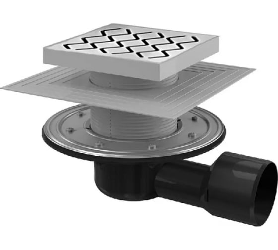 Сливной трап RAVAK SN501 105х105/50-stainless 00000030908 1