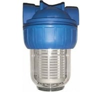 Колба фильтра для воды Unipump 5 CFC-5K резьба 1, с картриджем NT-5 55051