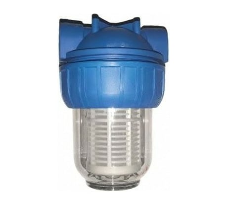 Колба фильтра для воды Unipump 5 CFC-5K резьба 1, с картриджем NT-5 55051