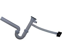 Одинарный сифон для мойки ALVEUS FI 70 c переливом, c соединением 1011717