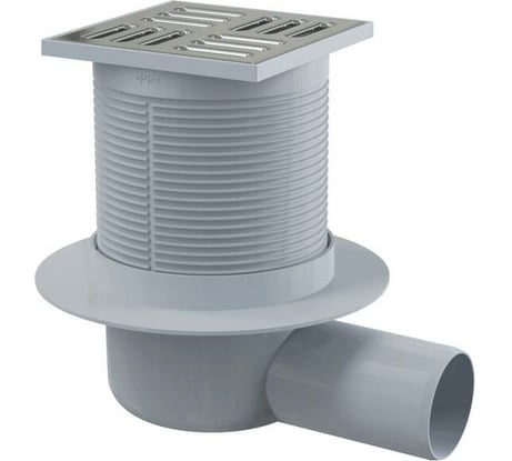 Регулируемый трап Alcadrain с гидрозатвором+механический сухой затвор, Дн 50 00022286