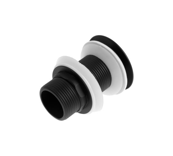 Донный клапан GRIALE 1 1/4" без перелива, высота 80 мм, нержавеющая сталь, черный матовый GR9559105