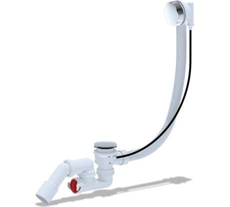 Сифон для ванны АНИ Пласт регулируемый, полуавтомат 1 1/2''x40 пер/тр 45°, 40/50 EM321 025-0605