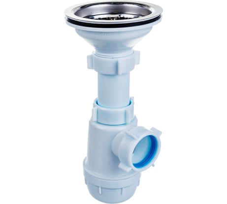 Сифон для мойки АНИ Пласт бутылочный, 3 1/2x40 нерж/сетка A0150 025-0400