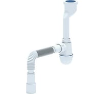 Сифон для писсуара АНИ Пласт бутылочный, литой выпуск 1 1/4x40 гофр 40х40/50 U0115 025-0572