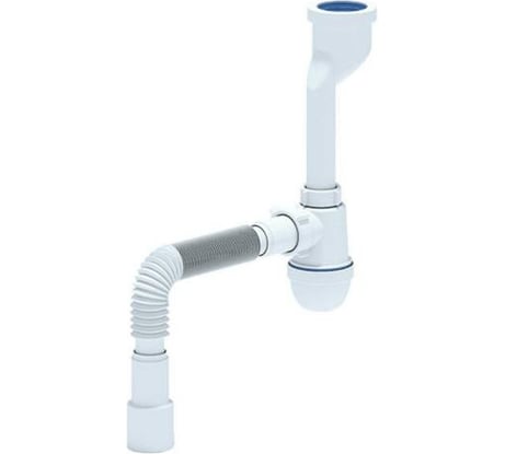 Сифон для писсуара АНИ Пласт бутылочный, литой выпуск 1 1/4x40 гофр 40х40/50 U0115 025-0572