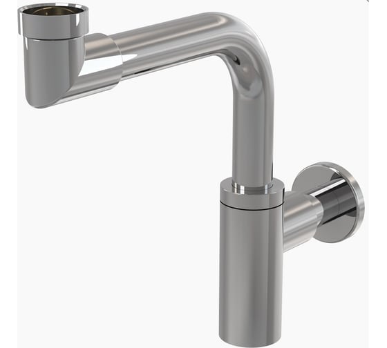Сифон для умывальника Alcadrain A403 диам. 32 DESIGN, цельнометаллический 00030088