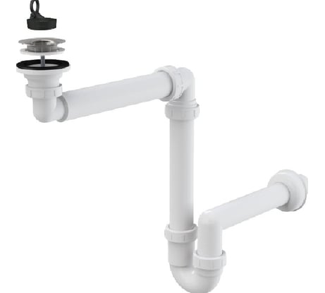 Cифон для умывальника Alcadrain экономящий пространство диам. 63 AG210511100 (A413) 00079302