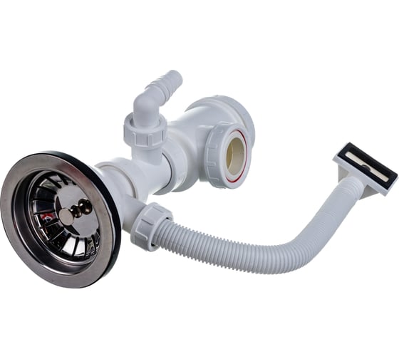 Сифон для мойки Alcadrain A447P - DN50/40 с нержавеющей решеткой 00029120