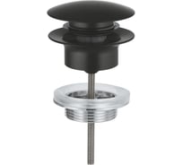 Донный клапан для раковины нажимной Grohe матовый черный 1024642430