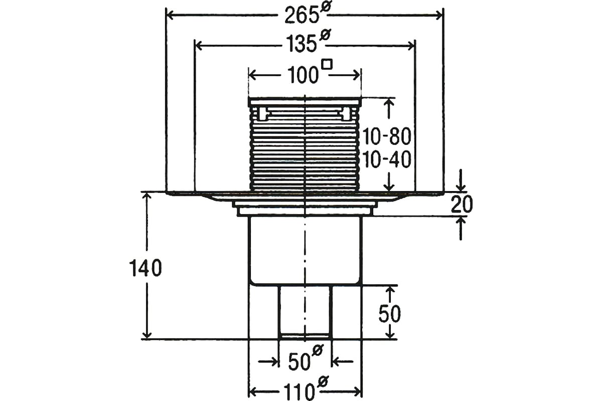 Трап Viega Advantix с сухим затвором, вертикальный 583224 00020095 ...