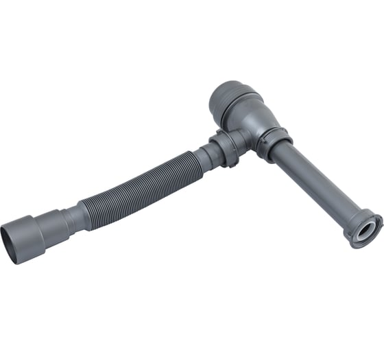Сифон для раковины Aquanet серый, d40/50, c накидной гайкой 5/4, (332449) 00332449