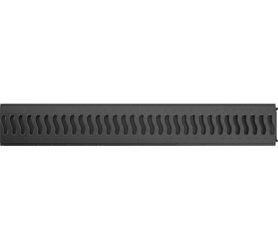 Лоток Ecoteck Lite 100h56 с решеткой пластиковой, кл. А15 черный ДИ 14805000 46611
