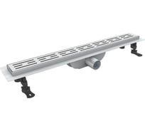 Душевой лоток RGW Drain Leo-40-80 прямой 800 хром Ø 40 мм на ножках, с переходником 40/50 60214080-01