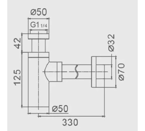 Сифон для раковины HAIBA хром HB80-1