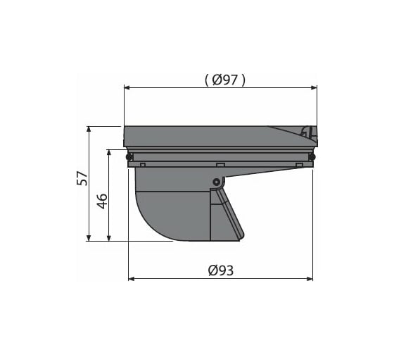 Гидрозатвор – сухой Alcadrain APV0030 00047480