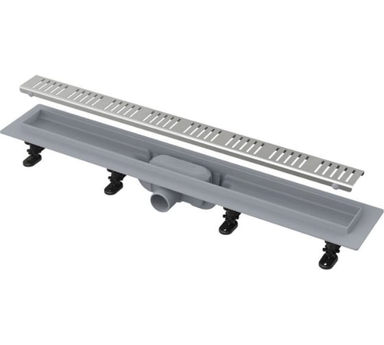 Водоотводящий желоб Alcadrain APZ10-850M Simple с порогами для перфорированной решетки 00022308 1