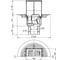Сливной трап Alcadrain APV2321 105х105, 50, 75 00023920 2