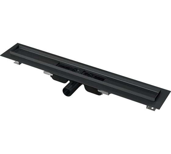 Водоотводящий желоб Alcadrain APZ1BLACK-650 с порогами для перфорированной решетки 00052146
