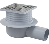 Сливной трап Alca Plast APV26 105x105, 50, подводка – боковая, решетка – нержавеющая сталь 00031924