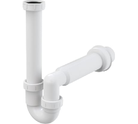 Сифон трубчатый с накидной гайкой Alcadrain A80-DN50 6/4 00032778 00032778