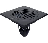 Трап сантехнический MAGdrain CC 40 Q50-O (100x100, магнитный клапан, латунь, матовый черный) CC 40 Q50-О