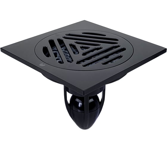 Трап сантехнический MAGdrain CC 40 Q50-O (100x100, магнитный клапан, латунь, матовый черный) CC 40 Q50-О 1