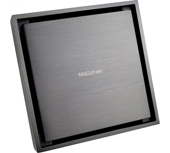 Трап сантехнический MAGdrain (100x100,магнитный клапан, латунь, графит) FC 36 Q50-K