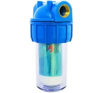 Фильтр-колба магистральный GRIALE 5" для стиральных и посудомоечных, защита от накипи и налета, ФКСМ