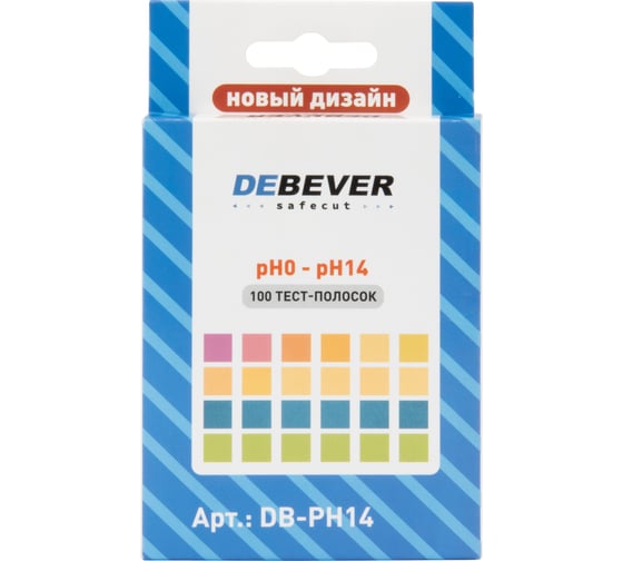 Индикаторные полоски (pH тест) Debever Machining Solutions от 0 до 14pH DB-PH14