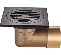 Трап для душа RAGLO 10x10 см, черный R605.10.06