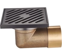 Трап для душа RAGLO 10x10 см, графит R606.10.09