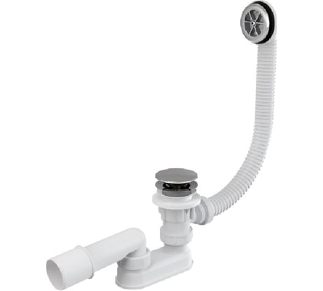 Сифон для ванны комплект click/clack Alcadrain хромированный пластик/пластик A505CRM 00022237 550941