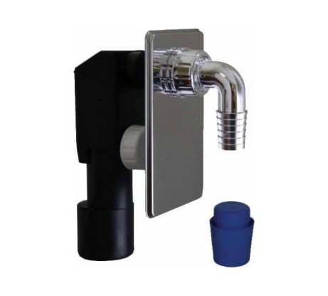 Сифон для стиральной машины MIANO под штукатурку, хром M0408