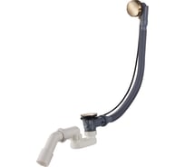 Сифон для ванны RAGLO полуавтомат золотой сатин R600.30.03