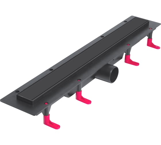 Душевой лоток Miano МИАНО KLASSIK / FLOOR BLACK EDITION черный, боковой слив D50 600 MD-60KFB 1
