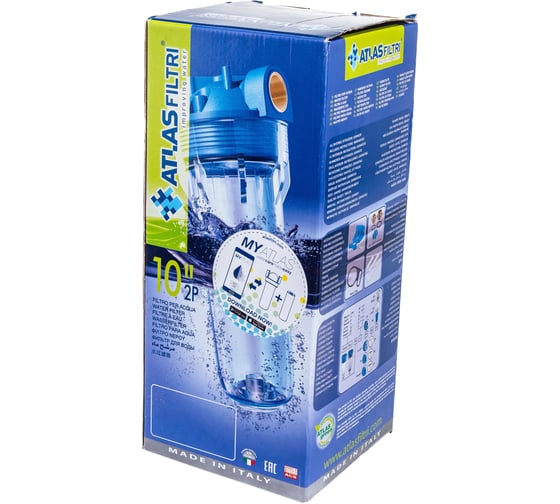 Колба фильтра Atlas Filtri SENIOR PLUS 3P SX TS, 1/2, прозрачная ZA111T111
