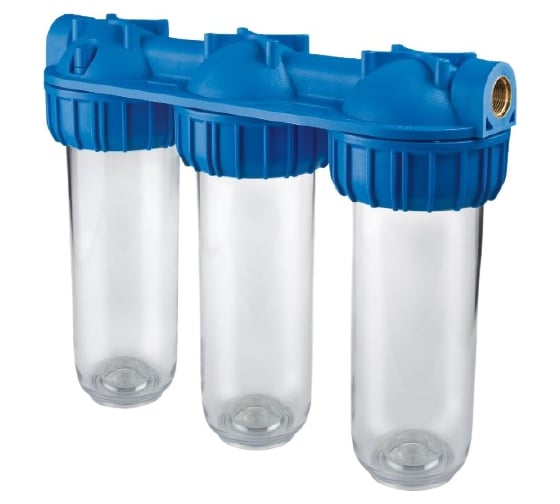 Колба фильтра Atlas Filtri SENIOR TRIPLEX PLUS 3P SX TS, 3/4 прозрачная ZA112T431