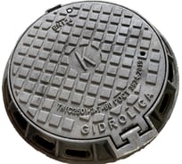 Люк чугунный ТМ(C250)-2-60 Gidrolica Street ("К", канализационная шахта) 2224К