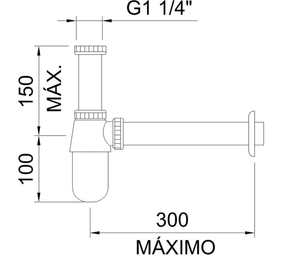 Сифон для раковины Clever Urban 62049