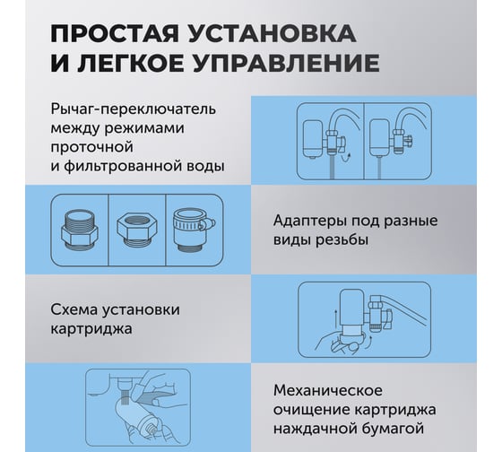 Фильтр-насадка на кран TENDENZA TZ-WF001