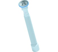 Сифон для умывальника/мойки АНИ Пласт гофрированный, 1 1/4x50, удлиненный, нержавеющая сетка G215 025-0567