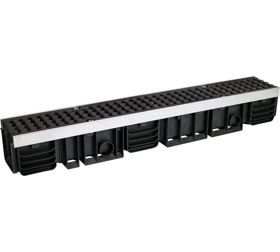 Лоток водоотводный пластиковый AQUADRENAG ЛВП PROTECT DN100 H145 D400 комплект 10152134 1