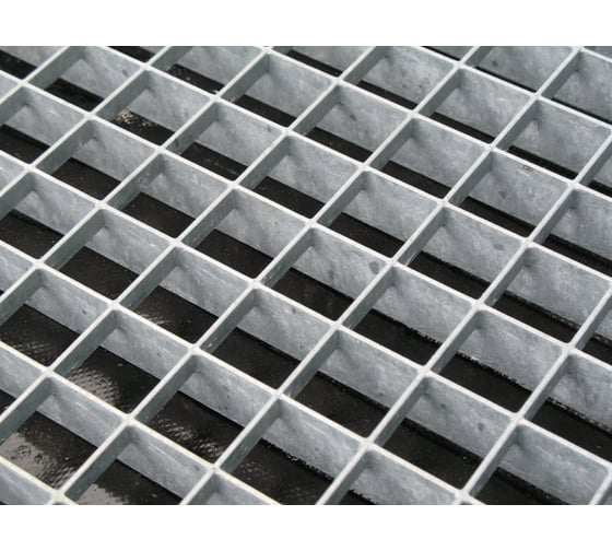 Прессованный решетчатый настил AQUADRENAG 33x33/30x2 Zn 500x1000 мм Р51030332