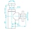 Сифон для умывальника PLASTBRNO 5, 4", квадратная труба, латунь EMCR003 2